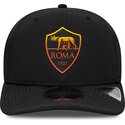 cappello-curvo-nero-snapback-9seventy-stretch-snap-repreve-dei-associazione-sportiva-roma-serie-a-di-new-era