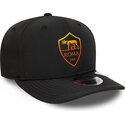 cappello-curvo-nero-snapback-9seventy-stretch-snap-repreve-dei-associazione-sportiva-roma-serie-a-di-new-era