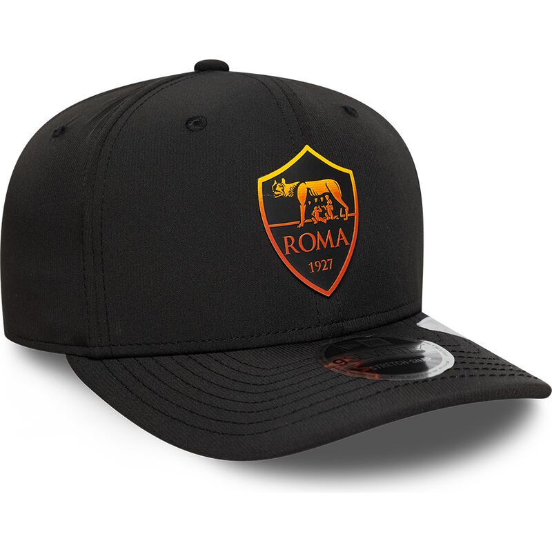 cappello-curvo-nero-snapback-9seventy-stretch-snap-repreve-dei-associazione-sportiva-roma-serie-a-di-new-era cappello-curvo-nero-snapback-9seventy-stretch-snap-repreve-dei-associazione-sportiva-roma-serie-a-di-new-era