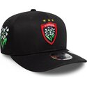 cappello-curvo-nero-snapback-9seventy-stretch-snap-lily-dei-rugby-club-toulonnais-french-rugby-federation-ffr-di-new-era