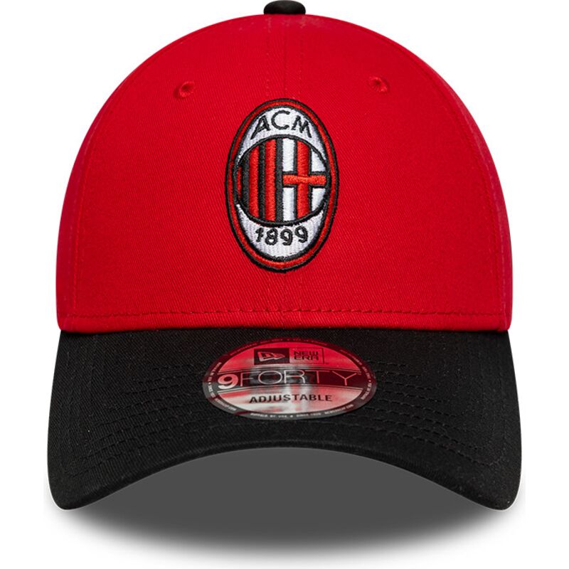 cappello-curvo-rosso-cinghia-regolabile-9forty-contrast-dei-ac-milan-serie-a-di-new-era