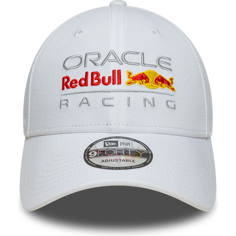 cappello-curvo-bianco-cinghia-regolabile-9forty-core-dei-red-bull-racing-formula-1-di-new-era