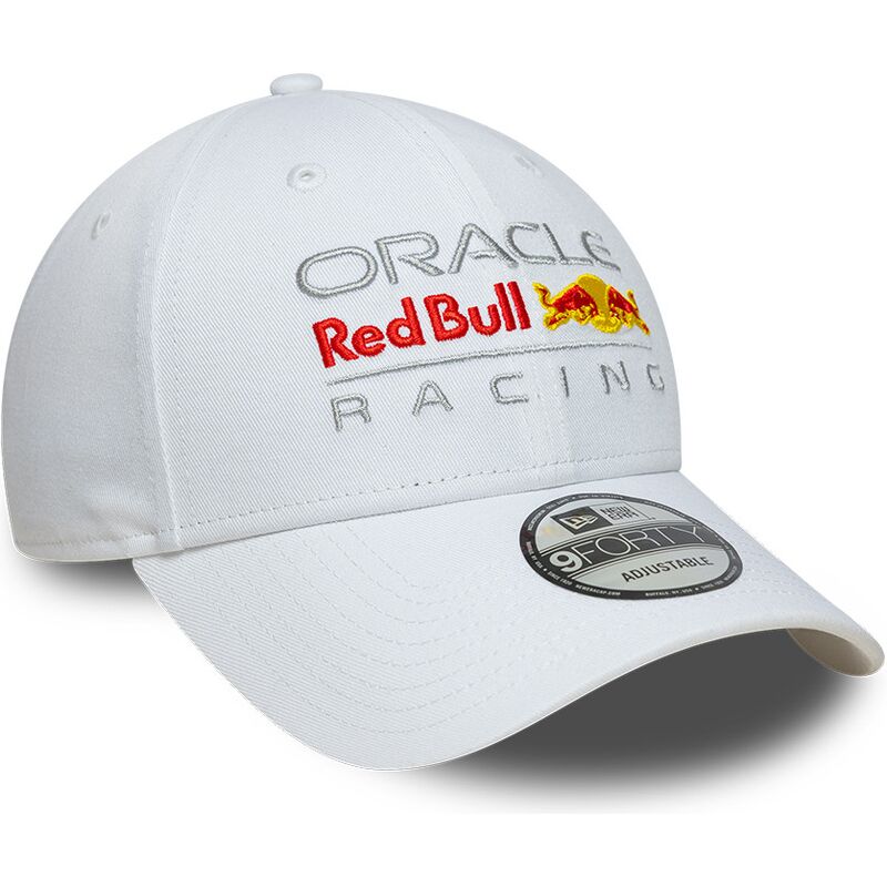 cappello-curvo-bianco-cinghia-regolabile-9forty-core-dei-red-bull-racing-formula-1-di-new-era