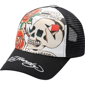 Mützen gebogen schwarz snapback Before Dishonor von Ed Hardy