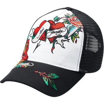 Mützen gebogen schwarz snapback Love Ed von Ed Hardy