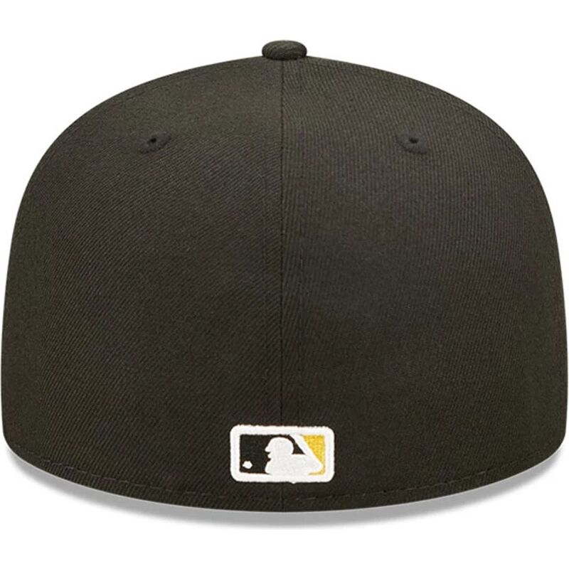 cappello-piatto-nero-aderente-59fifty-ac-perf-dei-pittsburgh-pirates-mlb-di-new-era