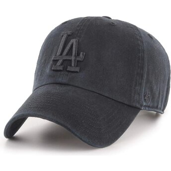 Casquette courbée noire ajustable avec logo noir Clean Up Tonal Los Angeles Dodgers MLB 47 Brand