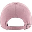 casquette-courbee-rose-ajustable-clean-up-mauve-los-angeles-dodgers-mlb-47-brand