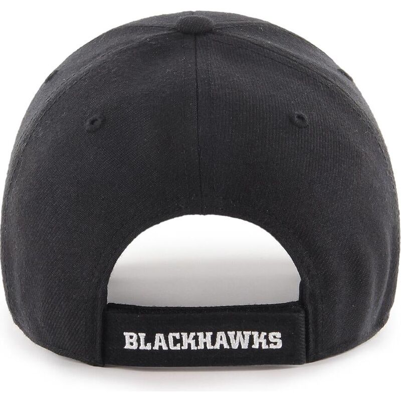 casquette-courbee-noire-ajustable-mvp-chicago-blackhawks-nhl-47-brand