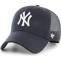 cappello-curvo-blu-marino-snapback-mvp-branson-dei-new-york-yankees-mlb-di-47-brand