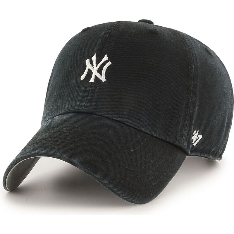 cappello-curvo-nero-cinghia-regolabile-clean-up-base-runner-mini-dei-new-york-yankees-mlb-di-47-brand cappello-curvo-nero-cinghia-regolabile-clean-up-base-runner-mini-dei-new-york-yankees-mlb-di-47-brand