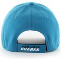 casquette-courbee-bleue-ajustable-mvp-dark-teal-san-jose-sharks-nhl-47-brand