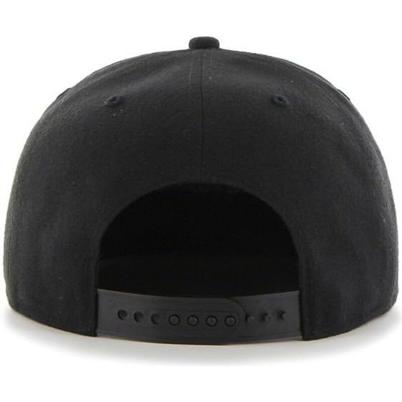 casquette-plate-noire-snapback-avec-logo-noir-captain-no-shot-new-york-yankees-mlb-47-brand casquette-plate-noire-snapback-avec-logo-noir-captain-no-shot-new-york-yankees-mlb-47-brand