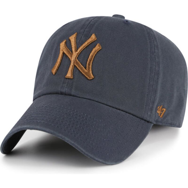cappello-curvo-grigio-cinghia-regolabile-clean-up-contrast-vintage-navy-dei-new-york-yankees-mlb-di-47-brand