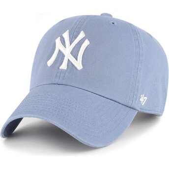 Mützen gebogen blau verstellbares band Clean Up Vapor der New York Yankees MLB von 47 Brand