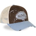 casquette-trucker-marron-et-bleue-tag04-von-dutch