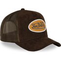 cappello-curvo-marrone-snapback-fur14-di-von-dutch