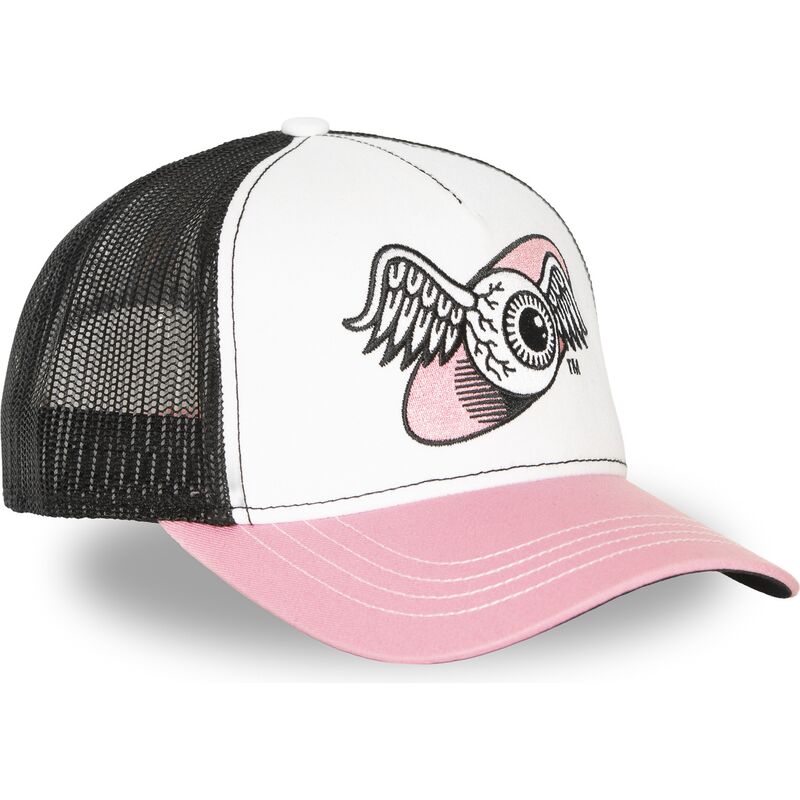 cappello-curvo-rosa-snapback-oeil-di-von-dutch
