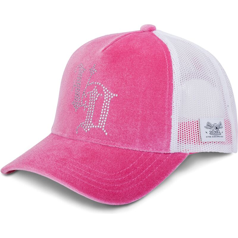 casquette-trucker-rose-et-blanche-royalp-von-dutch casquette-trucker-rose-et-blanche-royalp-von-dutch