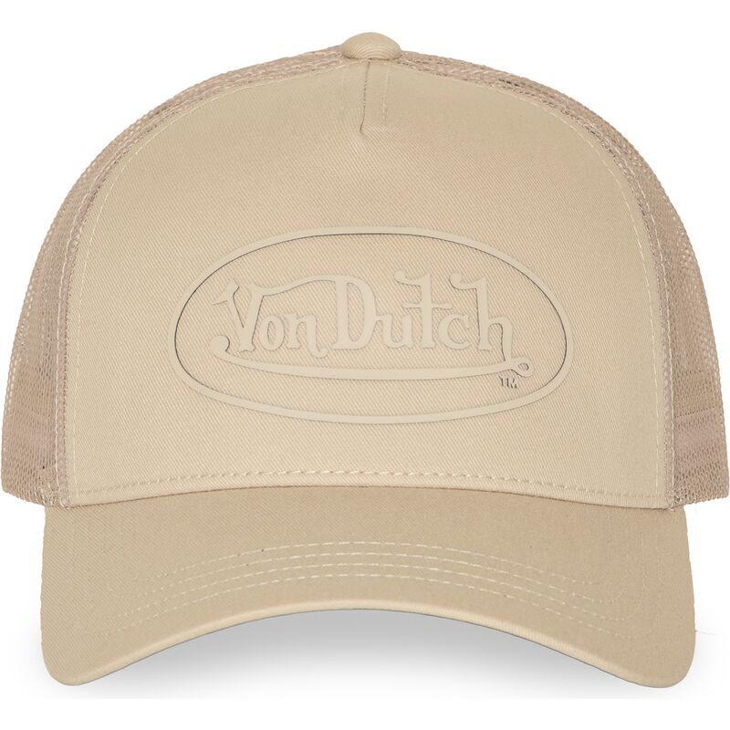 cappello-curvo-beige-snapback-log23-di-von-dutch