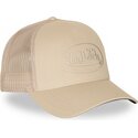 cappello-curvo-beige-snapback-log23-di-von-dutch