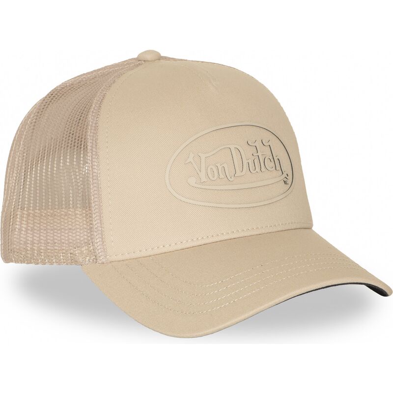 cappello-curvo-beige-snapback-log23-di-von-dutch