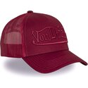 cappello-curvo-rosso-snapback-emb07-di-von-dutch