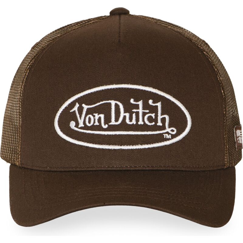 casquette-trucker-marron-ajustable-lofb51-von-dutch casquette-trucker-marron-ajustable-lofb51-von-dutch