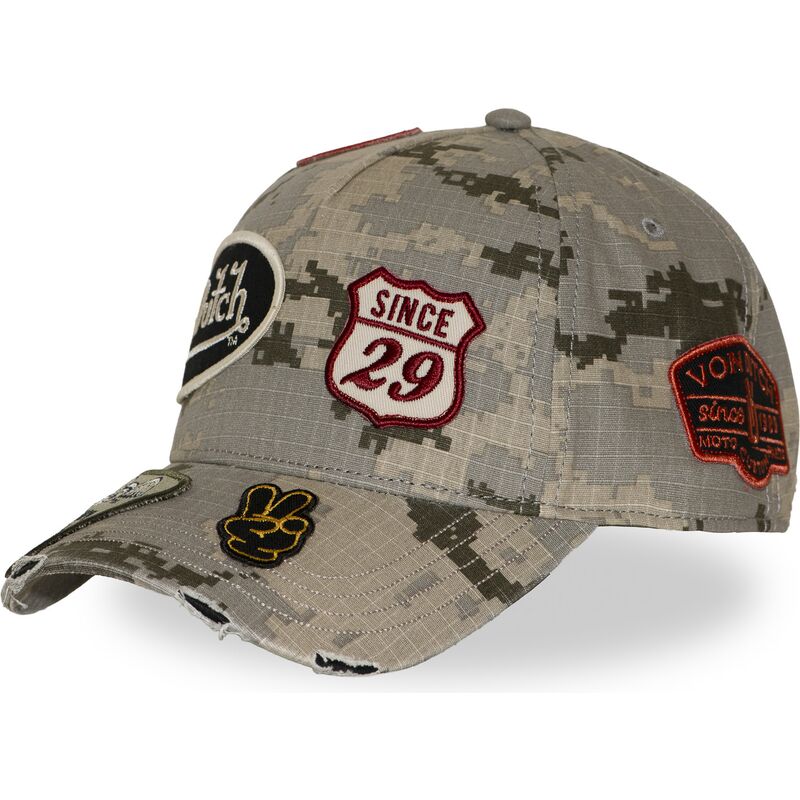 cappello-curvo-mimetizzazione-snapback-kamo03-di-von-dutch cappello-curvo-mimetizzazione-snapback-kamo03-di-von-dutch