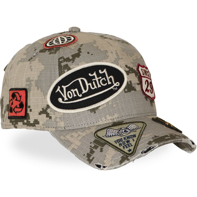 cappello-curvo-mimetizzazione-snapback-kamo03-di-von-dutch cappello-curvo-mimetizzazione-snapback-kamo03-di-von-dutch