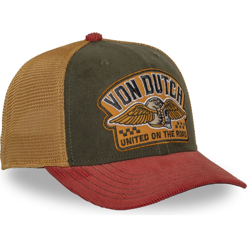 cappello-curvo-multicolore-snapback-sem19-di-von-dutch