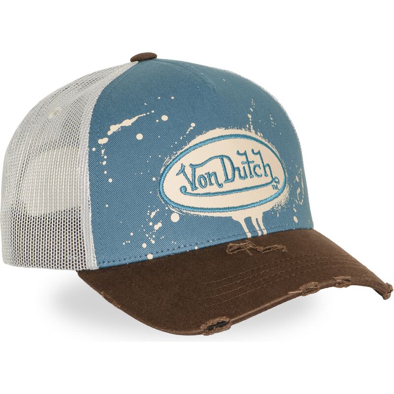casquette-trucker-bleue-et-marron-tag01-von-dutch