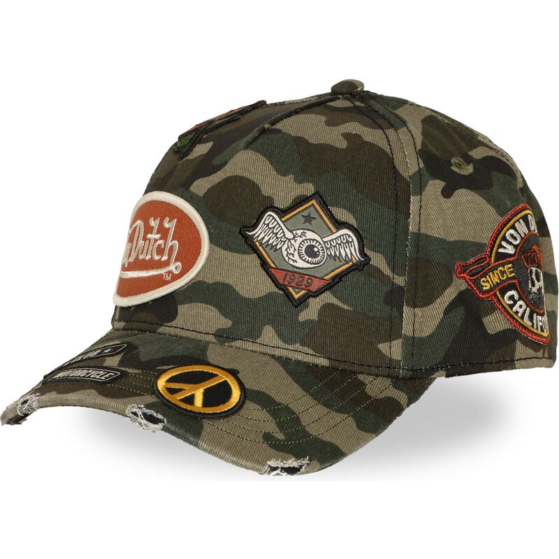cappello-curvo-mimetizzazione-snapback-kamo01-di-von-dutch cappello-curvo-mimetizzazione-snapback-kamo01-di-von-dutch