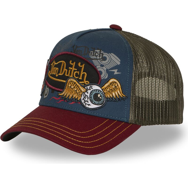 casquette-trucker-multicolore-patches20-von-dutch casquette-trucker-multicolore-patches20-von-dutch