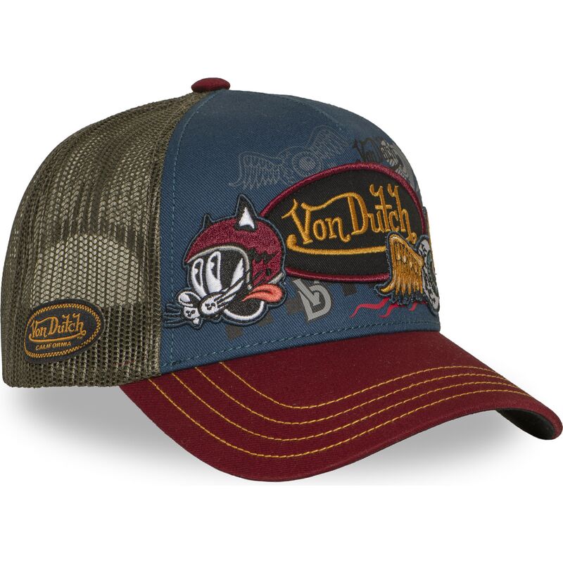 casquette-trucker-multicolore-patches20-von-dutch casquette-trucker-multicolore-patches20-von-dutch