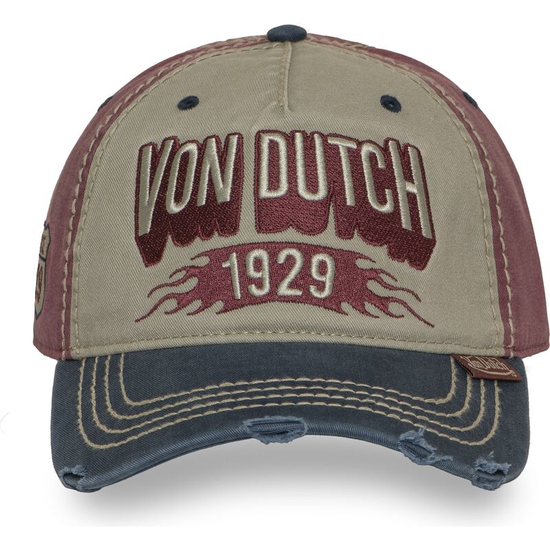 cappello-curvo-multicolore-cinghia-regolabile-retro15-di-von-dutch