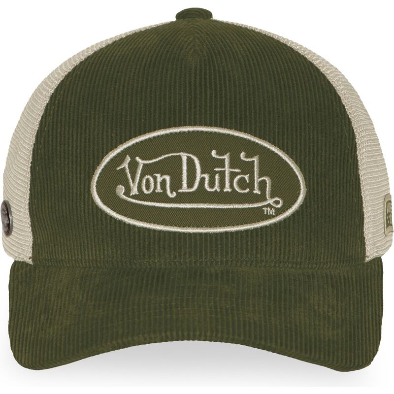 casquette-trucker-verte-et-beige-ajustable-lof-b47-von-dutch