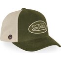 casquette-trucker-verte-et-beige-ajustable-lof-b47-von-dutch