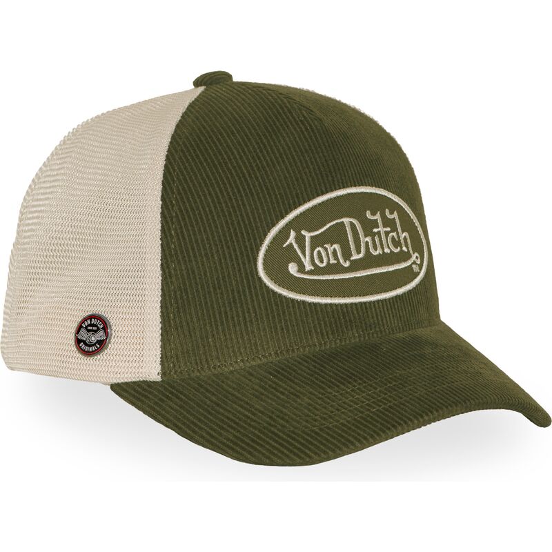 cappello-curvo-verde-cinghia-regolabile-lof-b47-di-von-dutch