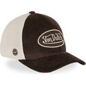cappello-curvo-marrone-cinghia-regolabile-lof-b49-di-von-dutch