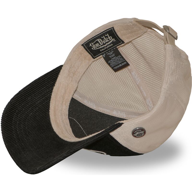 casquette-trucker-noire-et-beige-ajustable-lof-b50-von-dutch casquette-trucker-noire-et-beige-ajustable-lof-b50-von-dutch