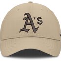 cappello-curvo-beige-cinghia-regolabile-structured-uv-poly-ripstop-dei-oakland-athletics-mlb-di-nike