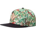 mutzen-flach-grun-snapback-woven-jungle-von-djinns