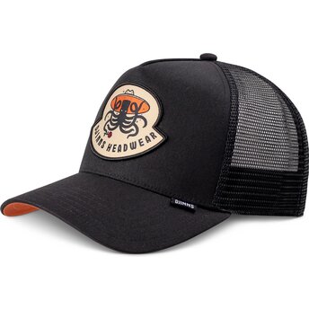 Mützen gebogen schwarz snapback HFT Rose Kraken von Djinns