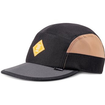 Cappello curvo nero cinghia regolabile Soft FineFine Mesh di Djinns