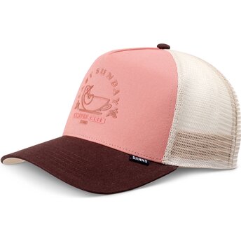 Cappello curvo rosa snapback HFT Lazy Bird di Djinns