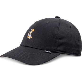 Cappello curvo nero cinghia regolabile Skaterboy di Djinns