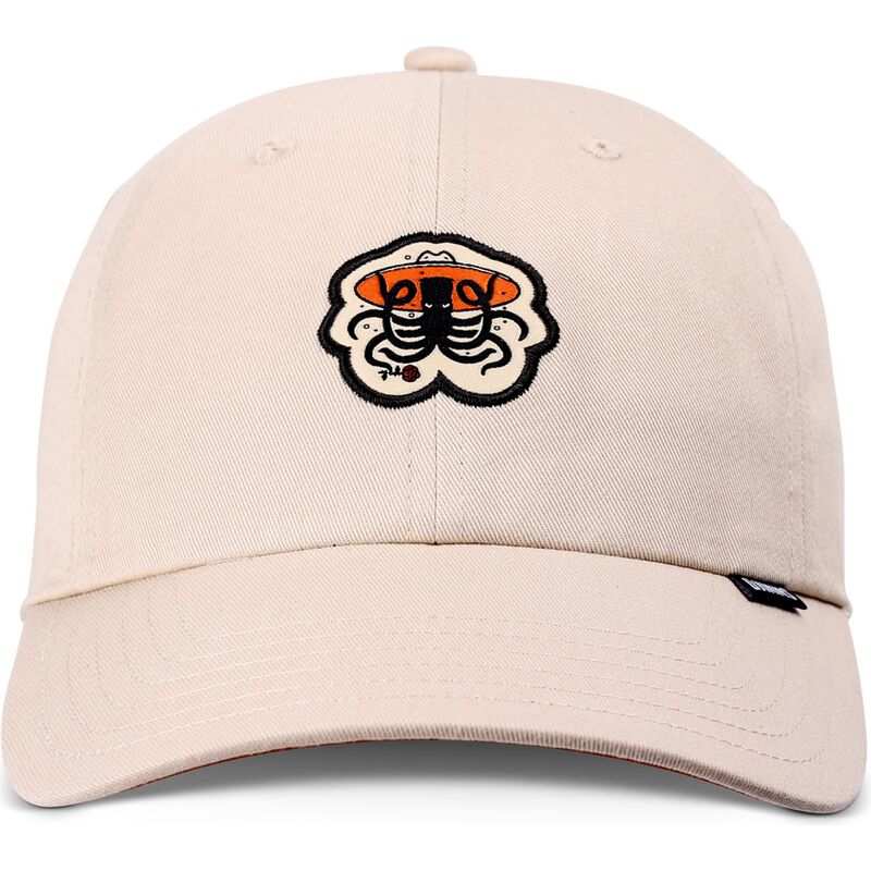 casquette-courbee-beige-ajustable-rose-kraken-djinns casquette-courbee-beige-ajustable-rose-kraken-djinns