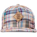 mutzen-flach-mehrfarbig-snapback-patch-check-turquioise-von-djinns