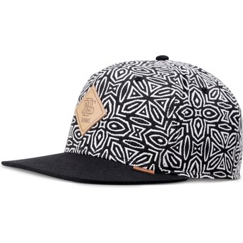 Cappello piatto nero snapback Gothic Freestyle di Djinns